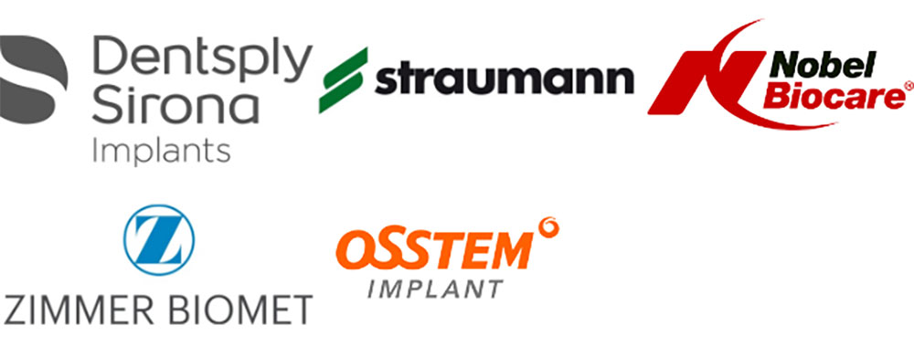 信頼の高い、5大インプラントメーカー